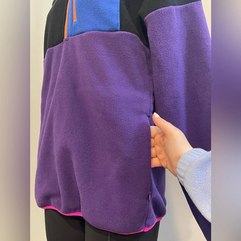 Linus Tech Tips Retro Polar color block zip fleece size small throwback - Picture 4 of 11